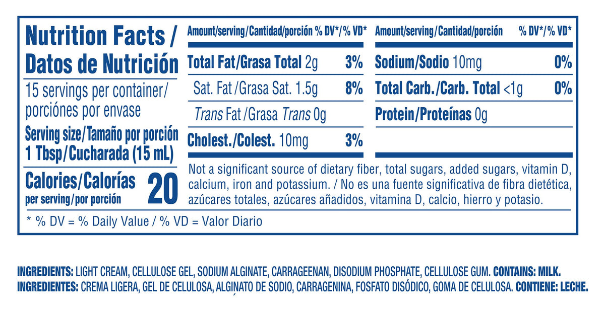 Nestle Media Crema Lite Table Cream, 50% Less Fat 7.6 fl oz.