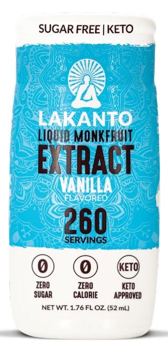 Lakanto Liquid Monk Fruit Sweetener Extract Drops - Vanilla 1.76 fl oz