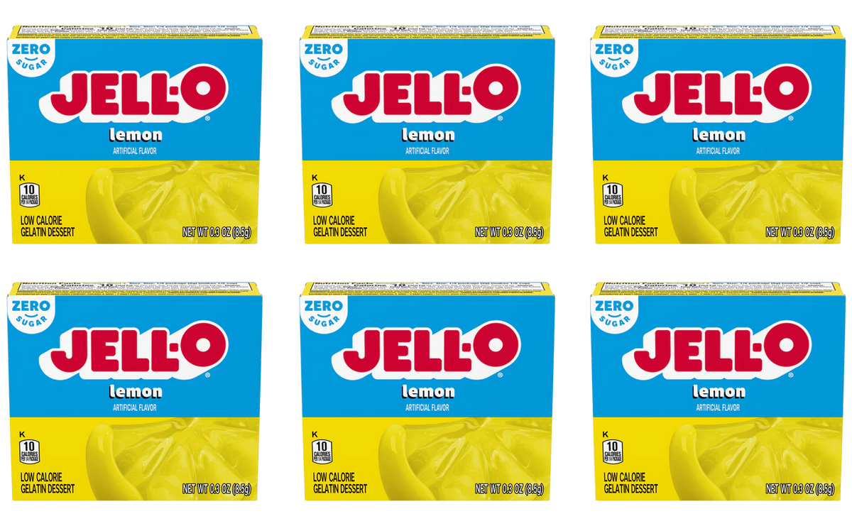 Jell-O Sugar-Free Instant Gelatin - Lemon 6-Pack