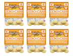 Six ThinSlim Foods Zero Net Carb Sandwich Rolls labels with rolls.