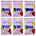 Sweet + Sour Bears and Stars by Behave - Raspberry Apple Pineapple Gummy Stars, 6 Bags