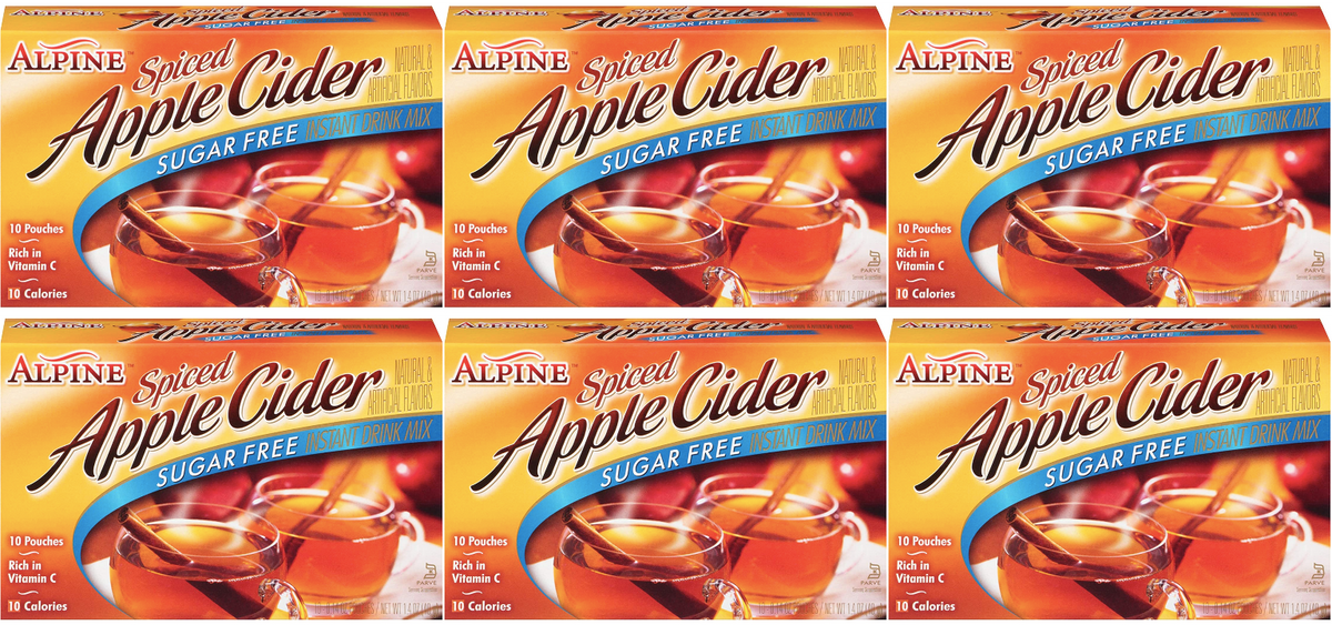 Alpine Cider Sugar Free Spiced Apple Cider 10 pouches
