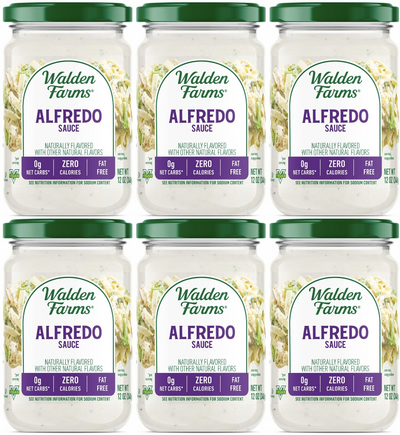 Walden Farms Pasta Sauce, Alfredo / Case of 6.