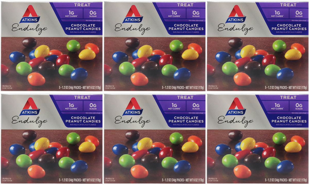 Atkins Nutritionals Endulge Candies, Chocolate Peanut 6 oz. - 6 Boxes