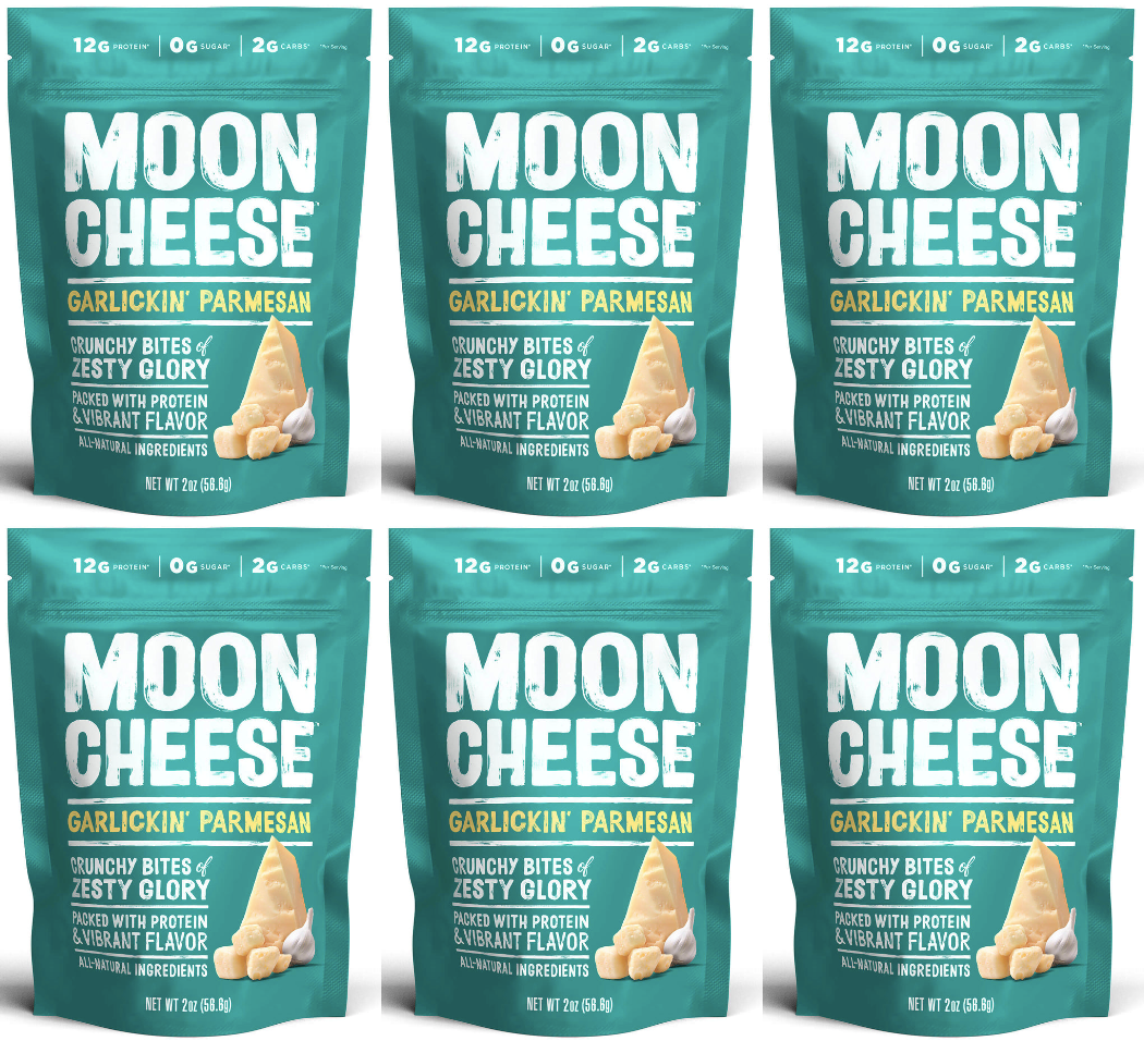 Moon Cheese Snacks - Garlickin' Parmesan 6 Bags