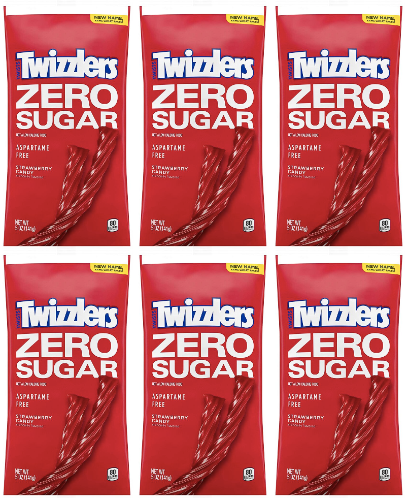 Hershey's Zero Sugar Twizzlers - 6-Pack