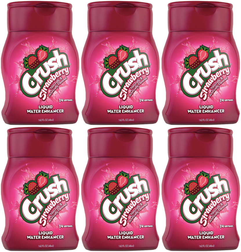 Crush Water Enhancer - Strawberry 6-Pack