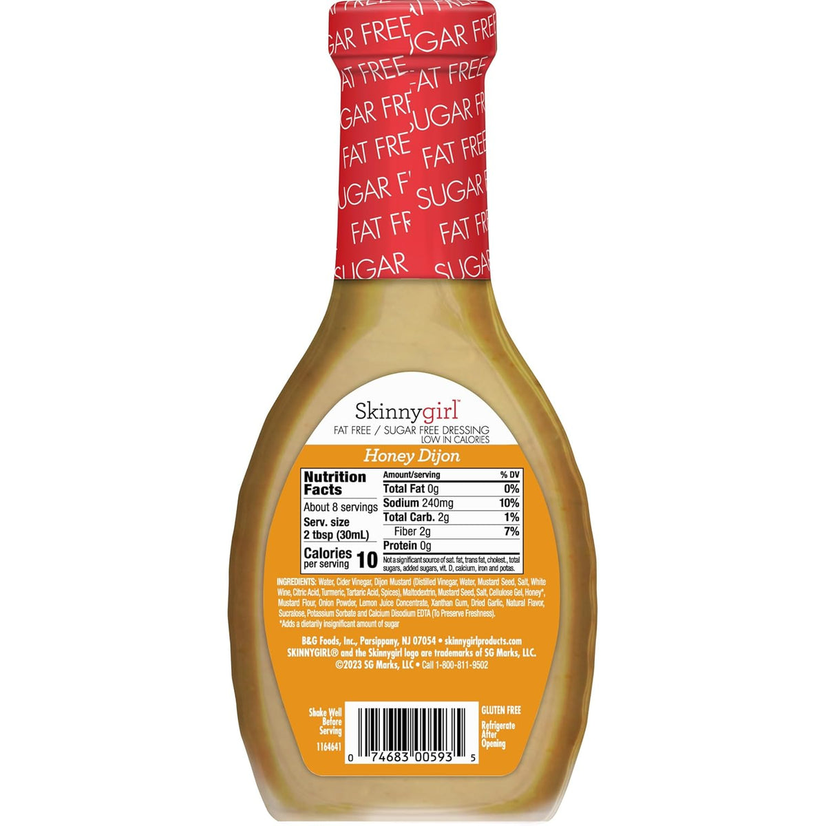 Skinnygirl Fat Free/Sugar Free Salad Dressing - Honey Dijon