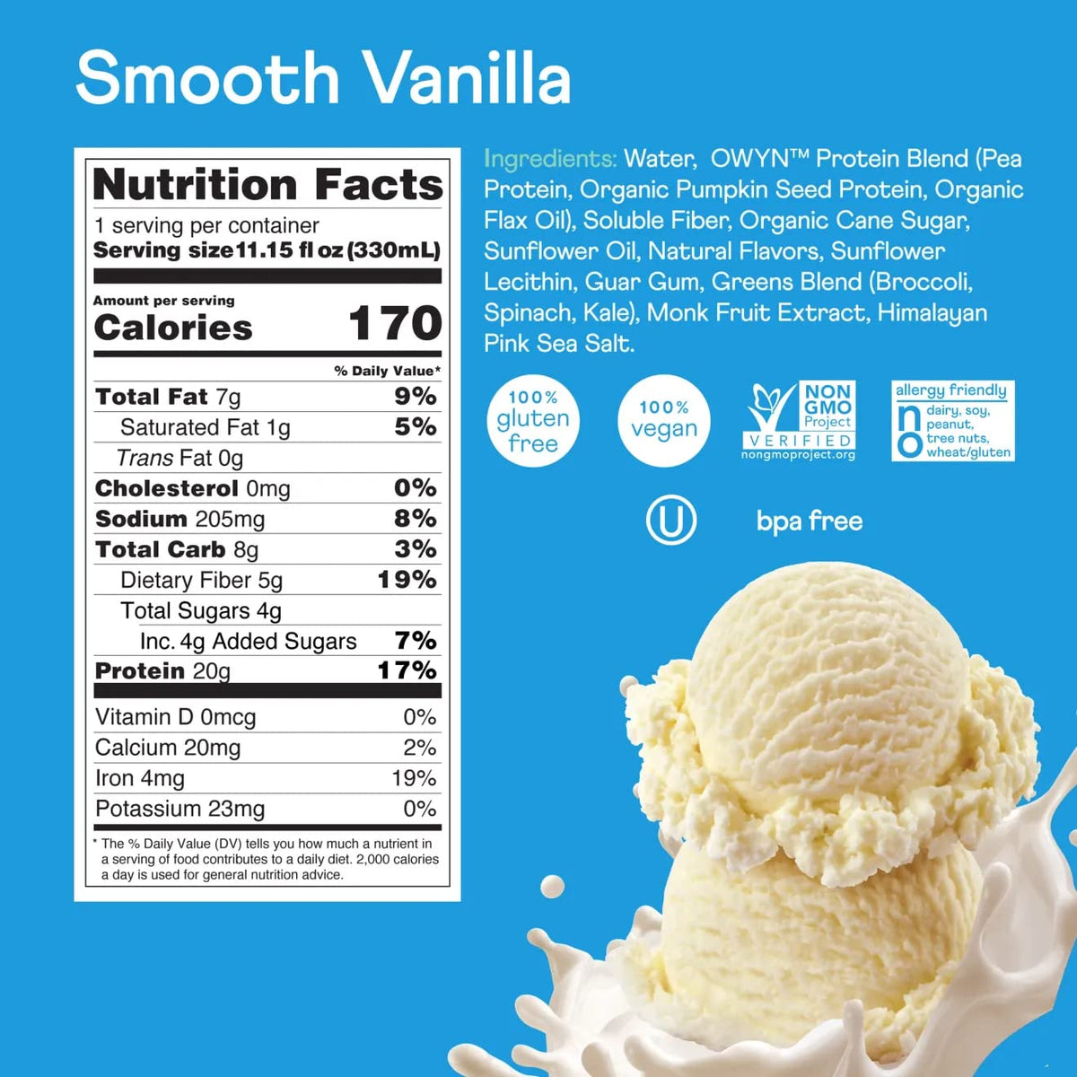 OWYN 20g Non-Dairy Plant Protein Snack Shake — gallery image 2
