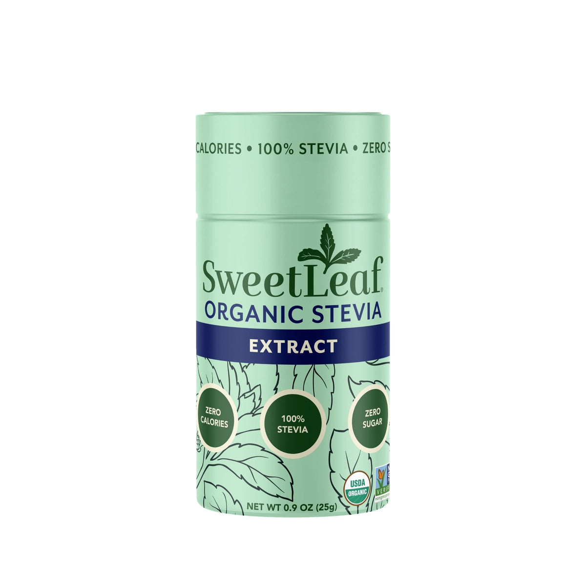 SweetLeaf Organic Stevia Leaf Extract Sweetener 0.9 oz (25g)