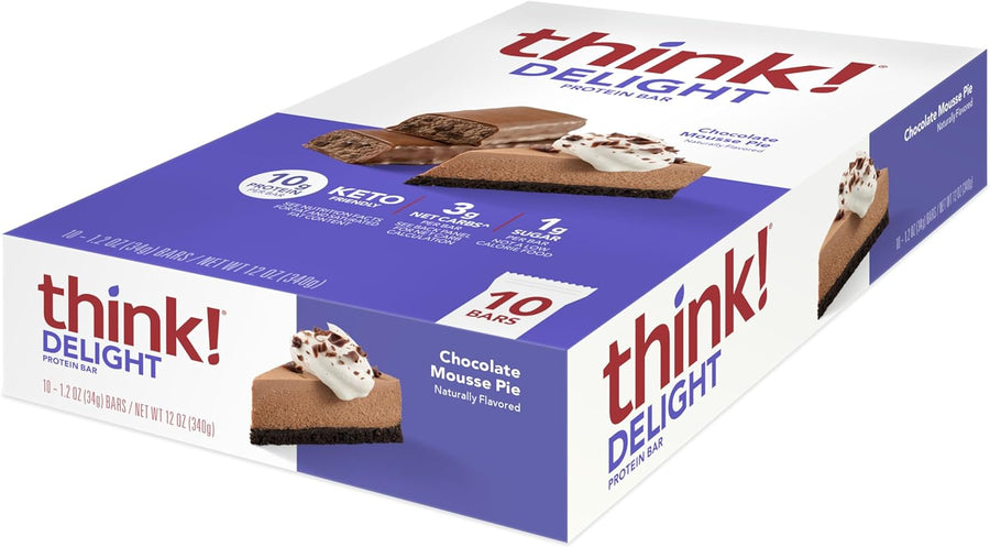 Think! Delight Keto Protein Bars - Chocolate Mousse Pie