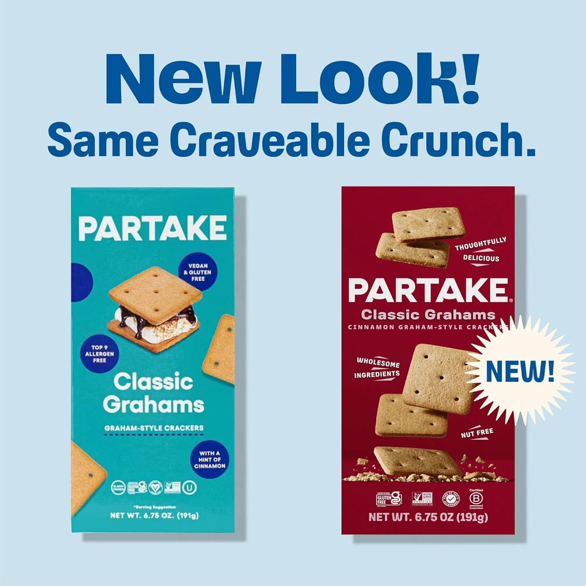 Partake Vegan & Gluten Free Classic Grahams, 6.75 oz — gallery image 4