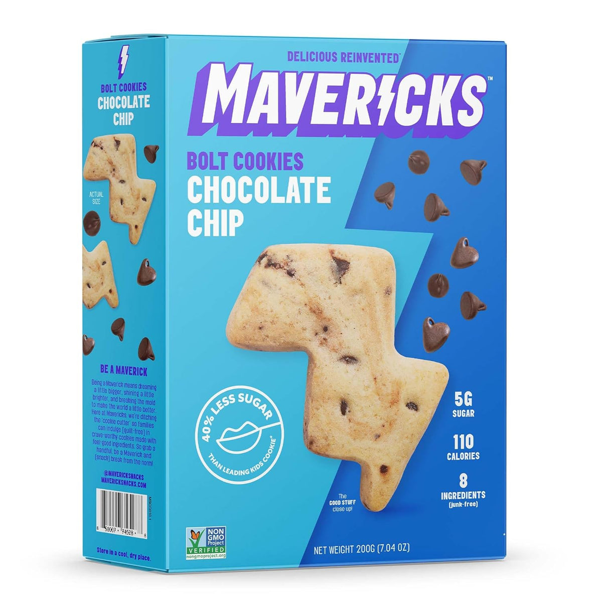 Mavericks Chocolate Chip Bolt Cookies box front