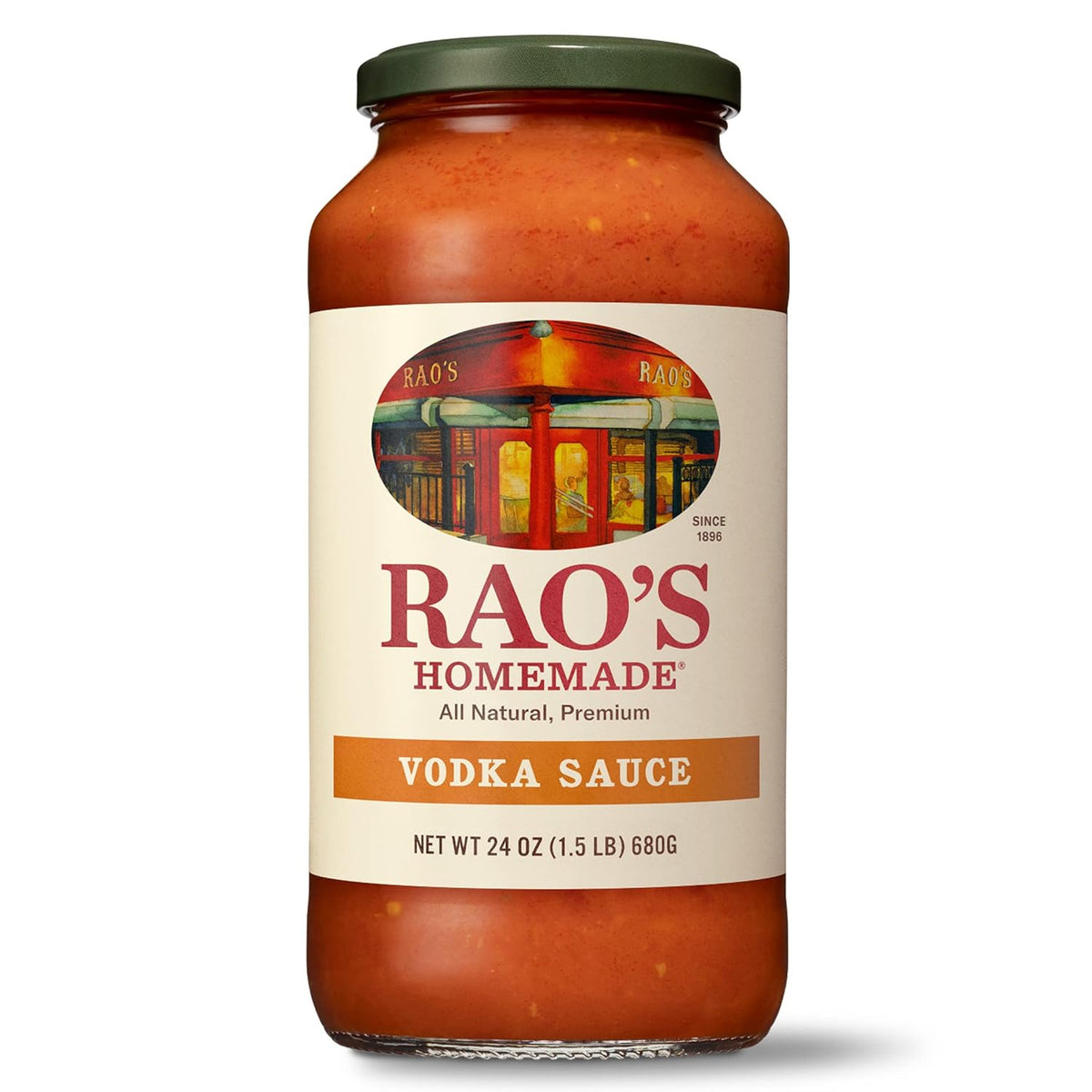 Rao's Homemade Vodka sauce, 24-ounce jar.