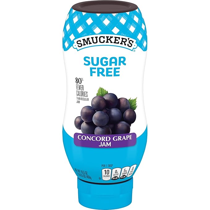 Smucker’s Squeeze Sugar Free Jam, 16.5 oz - Concord Grape