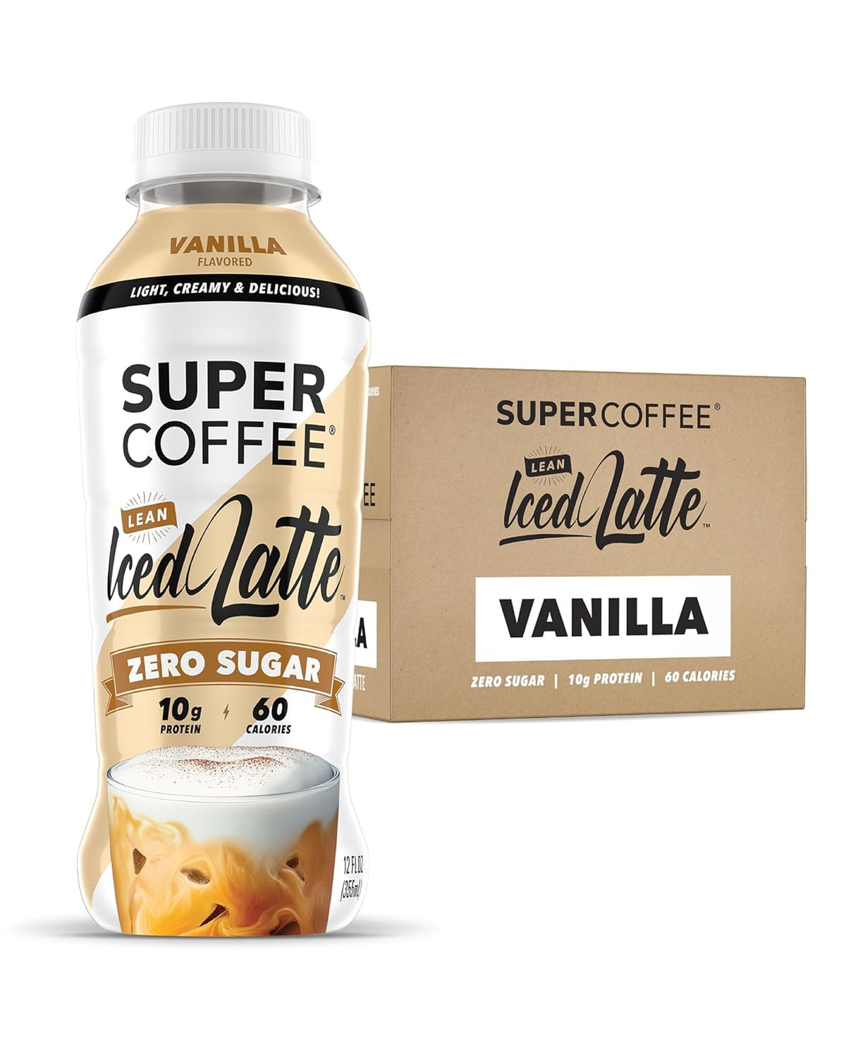 Super Coffee Lean Iced Latte, 12 fl oz - Vanilla