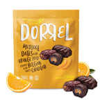 Dorrel Sweets Chocolate Covered Snacks - Chocolate Date Orange Peel, 7.05 oz