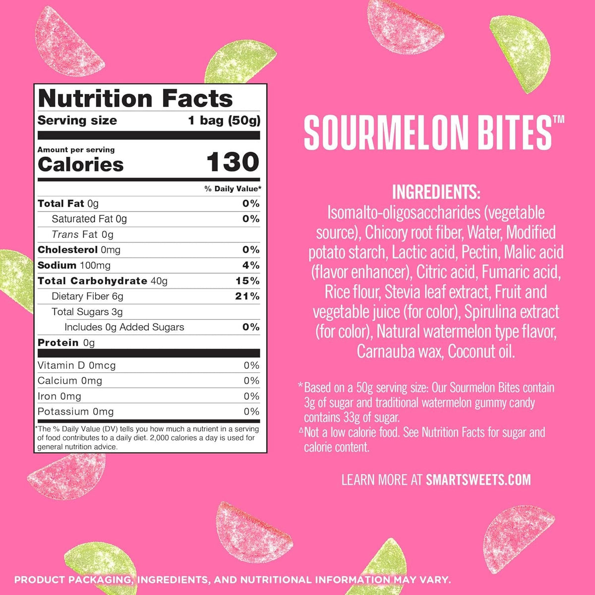 Smart Sweets Sourmelon Bites 50g (1.8 oz) — gallery image 3