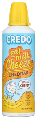 Credo Gluten Free Oat Milk Spray Cheeze - Cheddar