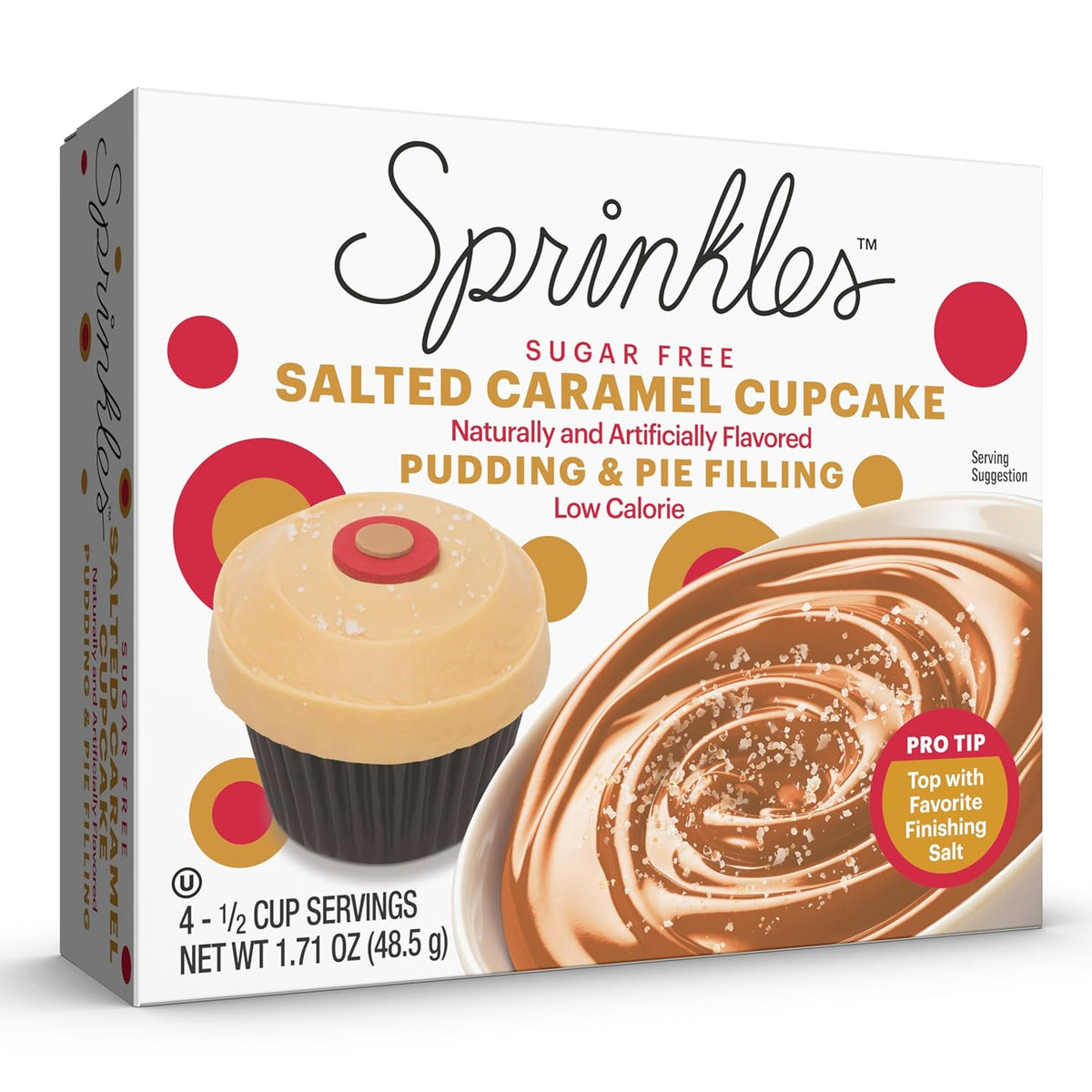 Sprinkles Sugar-Free Pudding & Pie Filling - Salted Caramel Cupcake (1.71 oz)