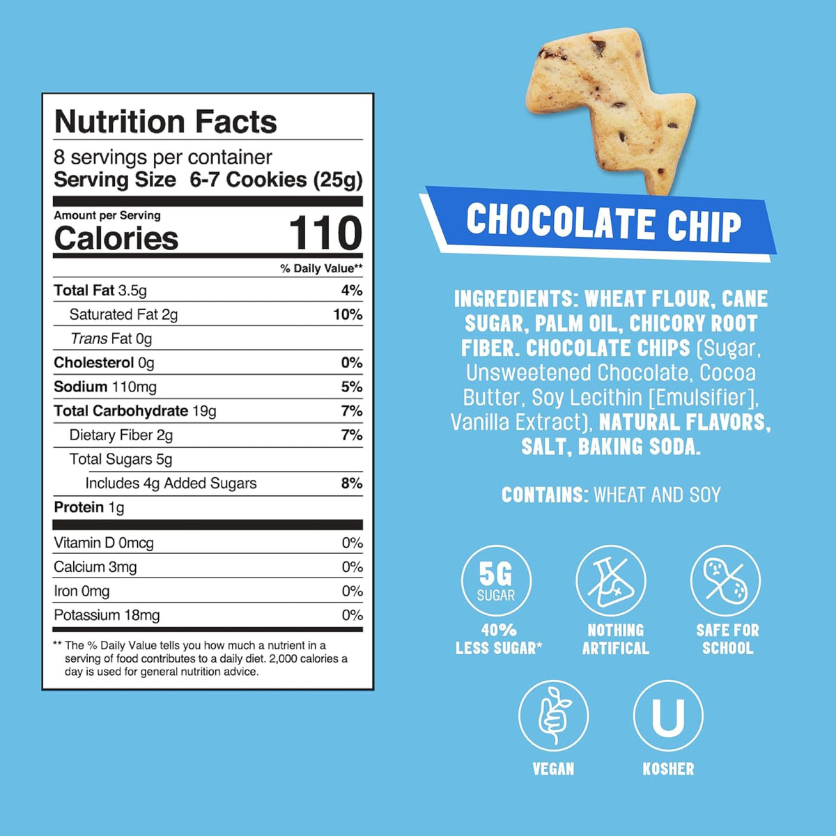Mavericks Chocolate Chip Nutrition Facts and ingredients