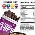 High Protein Beef Jerky Chips by Wicked Cutz - Korean BBQ