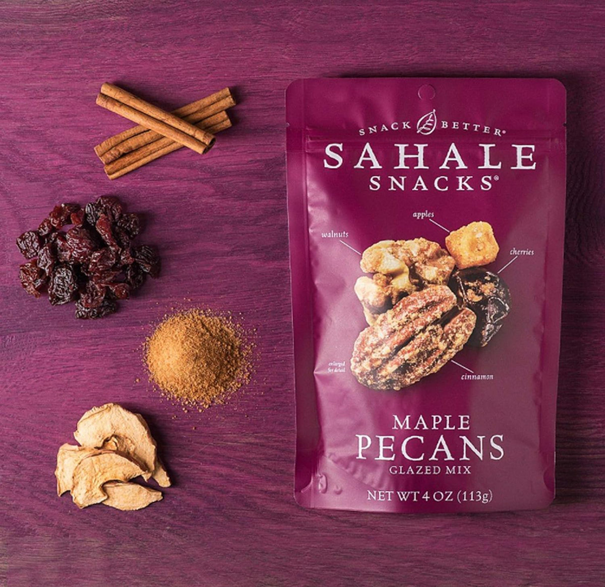 Sahale Snacks Maple Pecans Glazed Mix 4oz Bag — gallery image 5