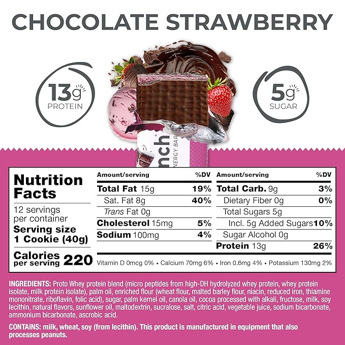 BNRG Power Crunch Protein Bars - Chocolate Strawberry