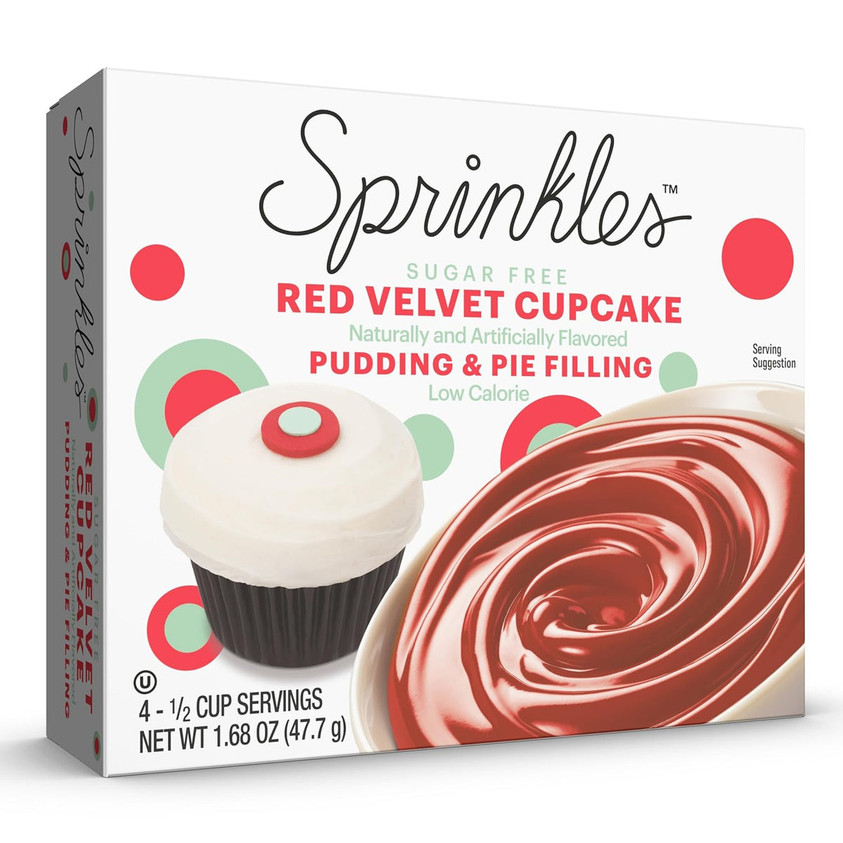 Sprinkles Sugar-Free Pudding & Pie Filling - Red Velvet Cupcake(1.68 oz)