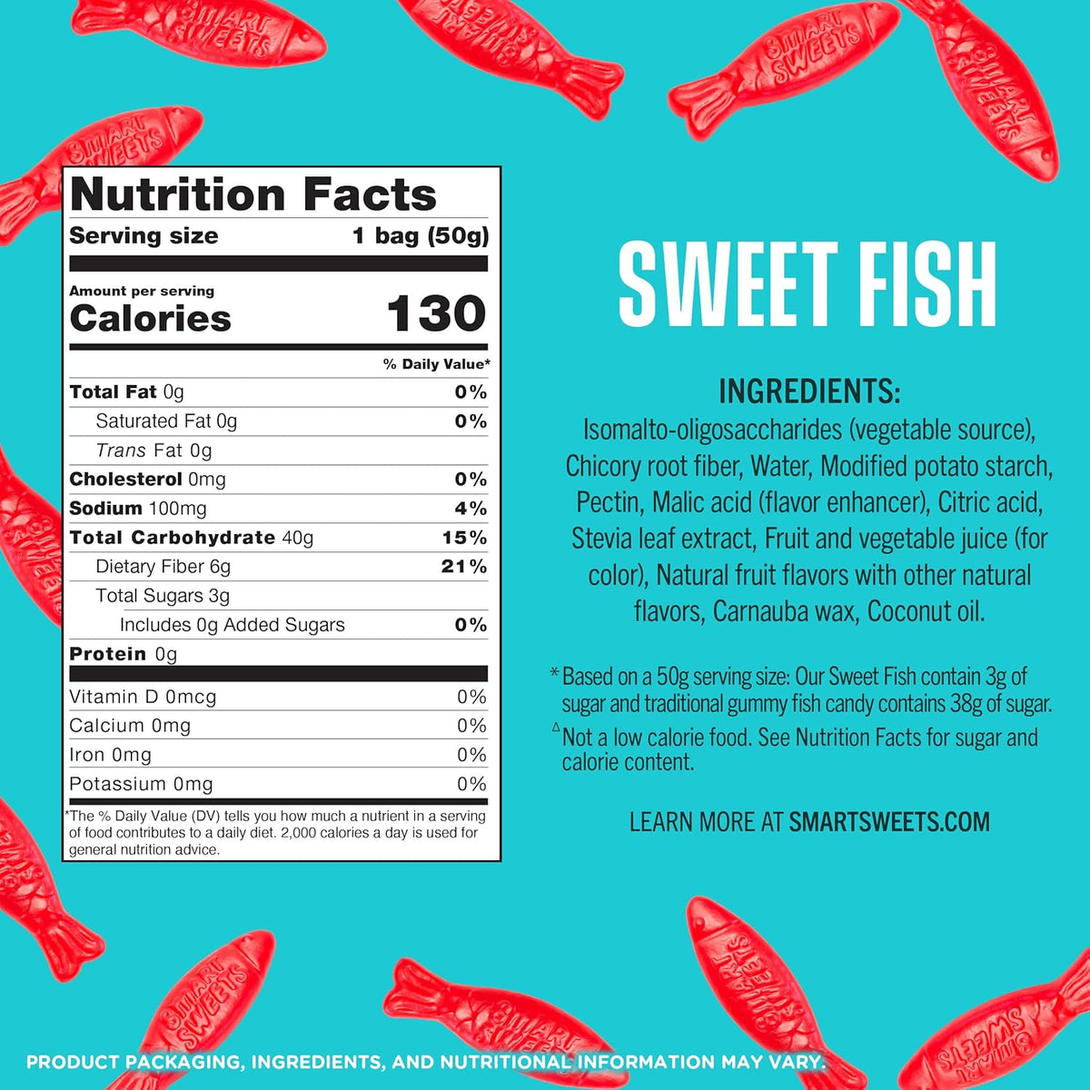 Smart Sweets Sweet Fish 50g (1.8 oz) — gallery image 3