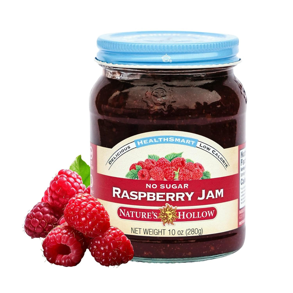 Nature's Hollow HealthSmart Sugar Free Jam, 10 oz. / Raspberry.