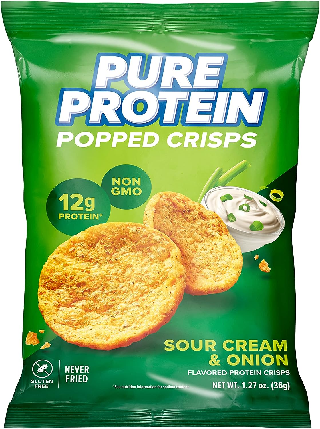 Pure Protein Popped Crisps - Sour Cream & Onion