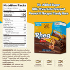 Package information for ChocZero Rhea Candy Bar