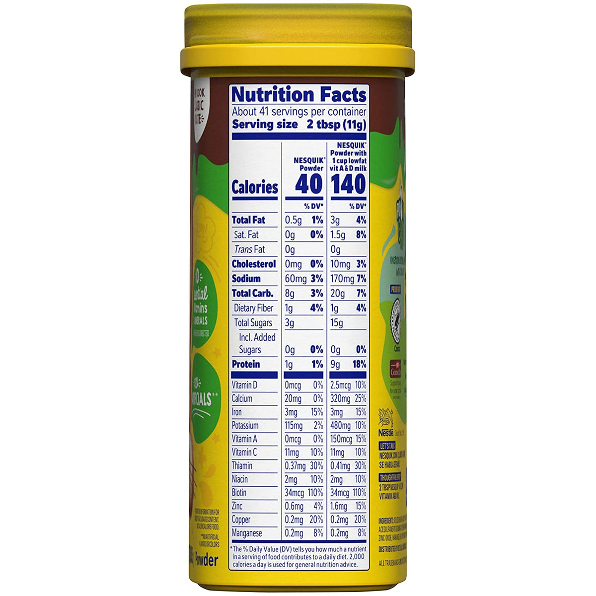 Nestle Nesquik, No Sugar Added 16 oz.