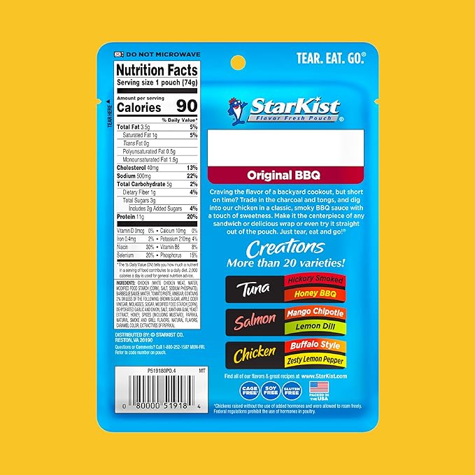 Starkist Chicken Creations, 2.6 oz - Original BBQ