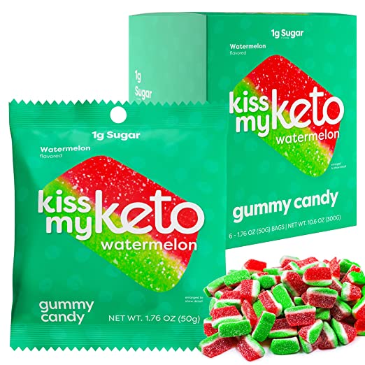 Kiss My Keto Gummies - Watermelon Slices, 6-Pack