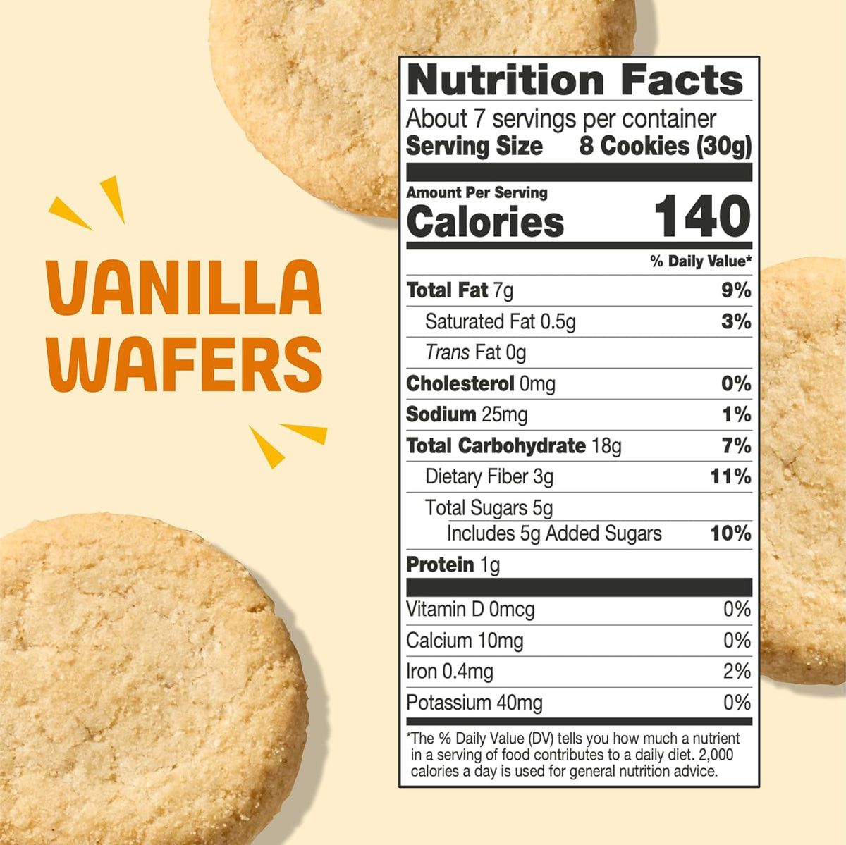 Partake Vegan & Gluten Free Vanilla Wafers, 7 oz — gallery image 2
