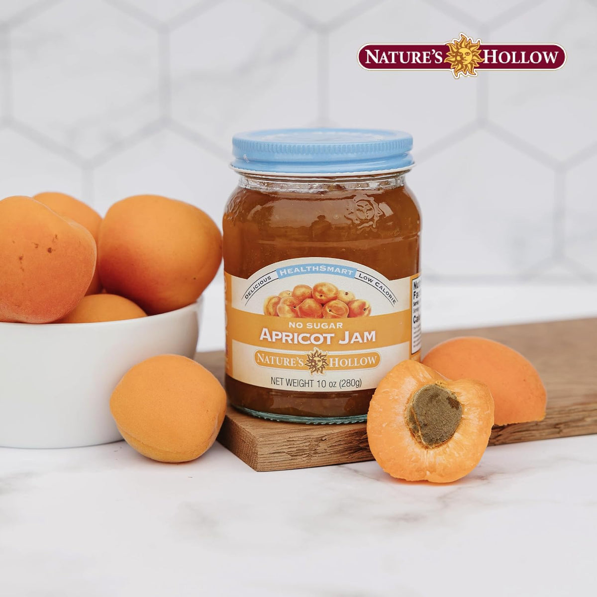 Nature's Hollow HealthSmart Sugar Free Jam, 10 oz. / Apricot.