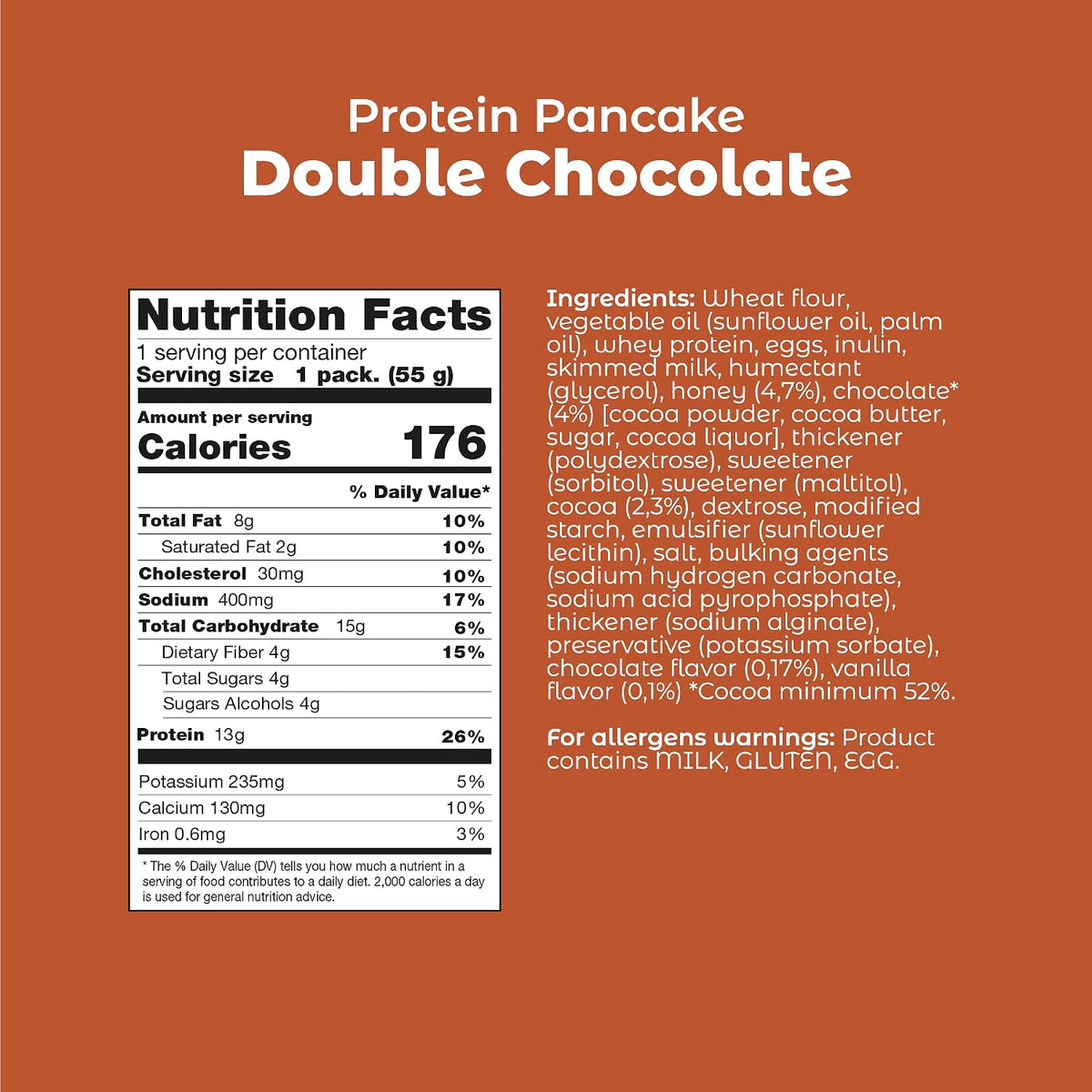 Smarter Snacks Protein Pancake - Double Chocolate