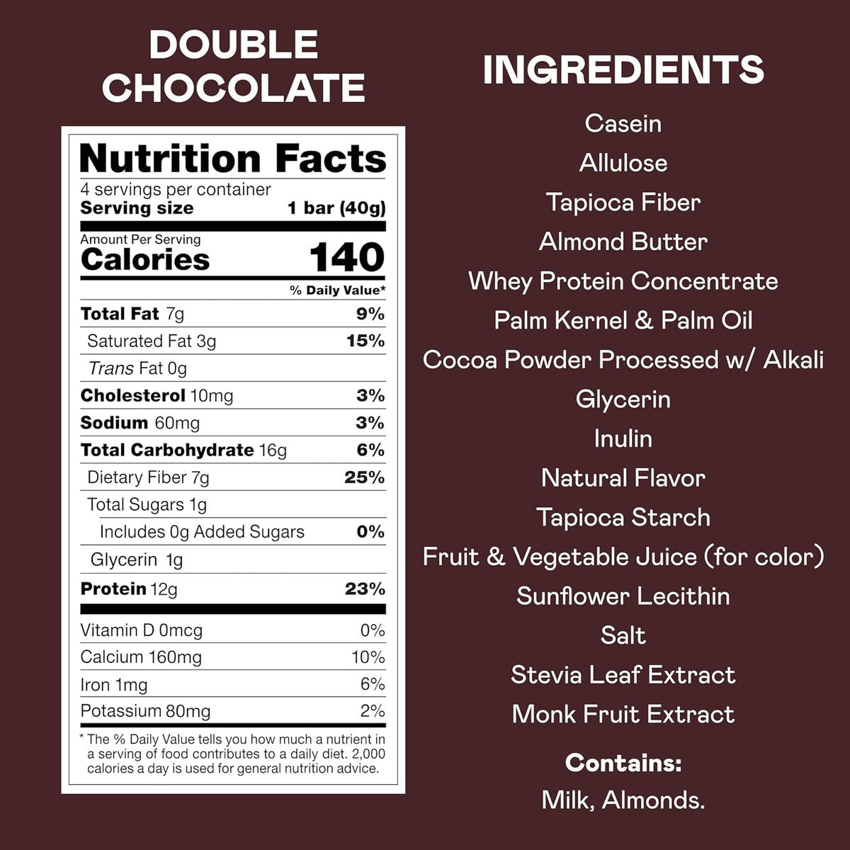 Magic Spoon Protein Treats, 4 Bars - Double Chocolate