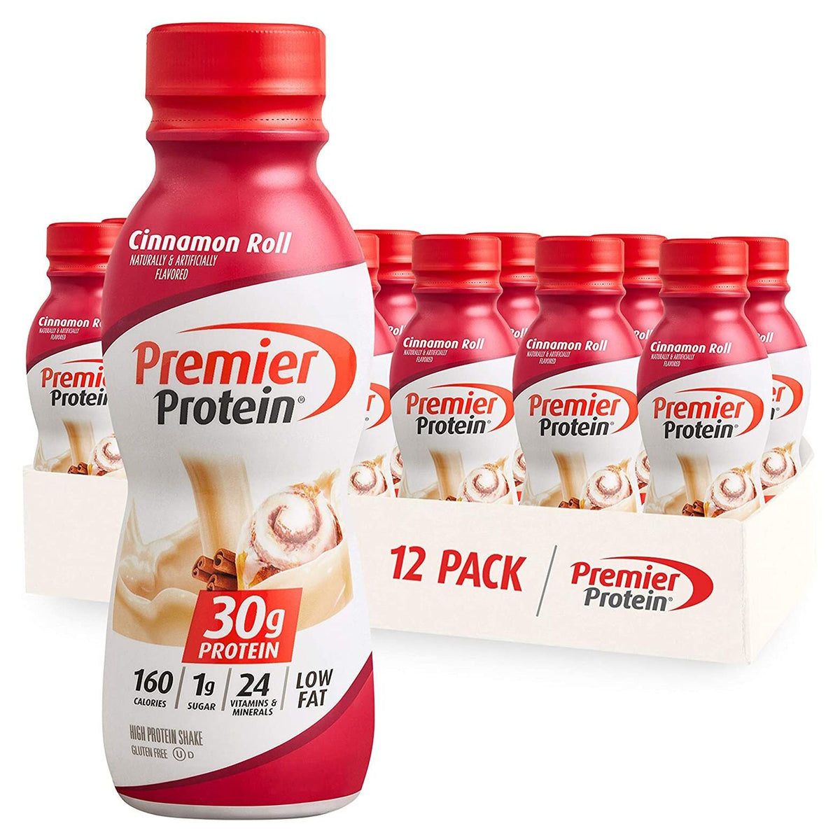 Premier Protein 30g Protein Shake - Cinnamon Roll, 11.5 fl oz 12 pack
