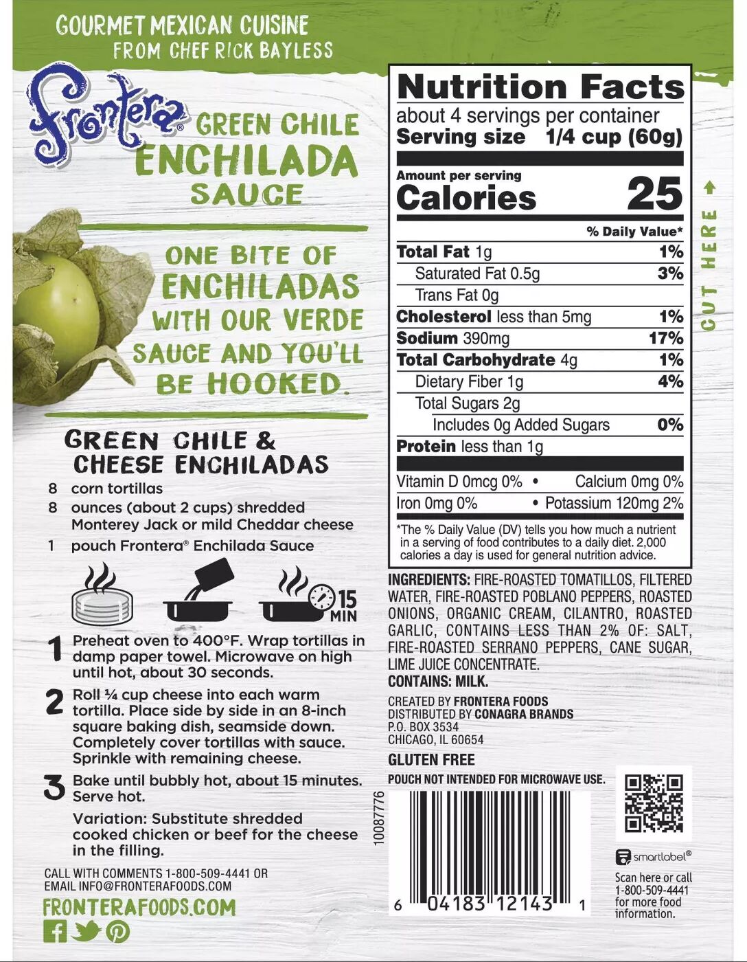 Frontera Enchilada Sauce Green Chile 8 oz.