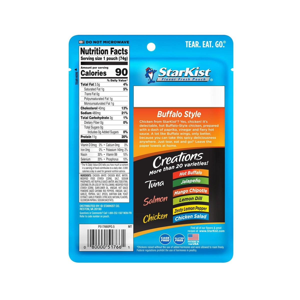 Starkist Chicken Creations, 2.6 oz - Buffalo Style