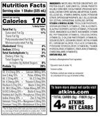 Atkins Nutritionals Iced Coffee Ready-to-Drink Protein Shakes - Mocha Latte, 11 oz, 12 shakes 1 case