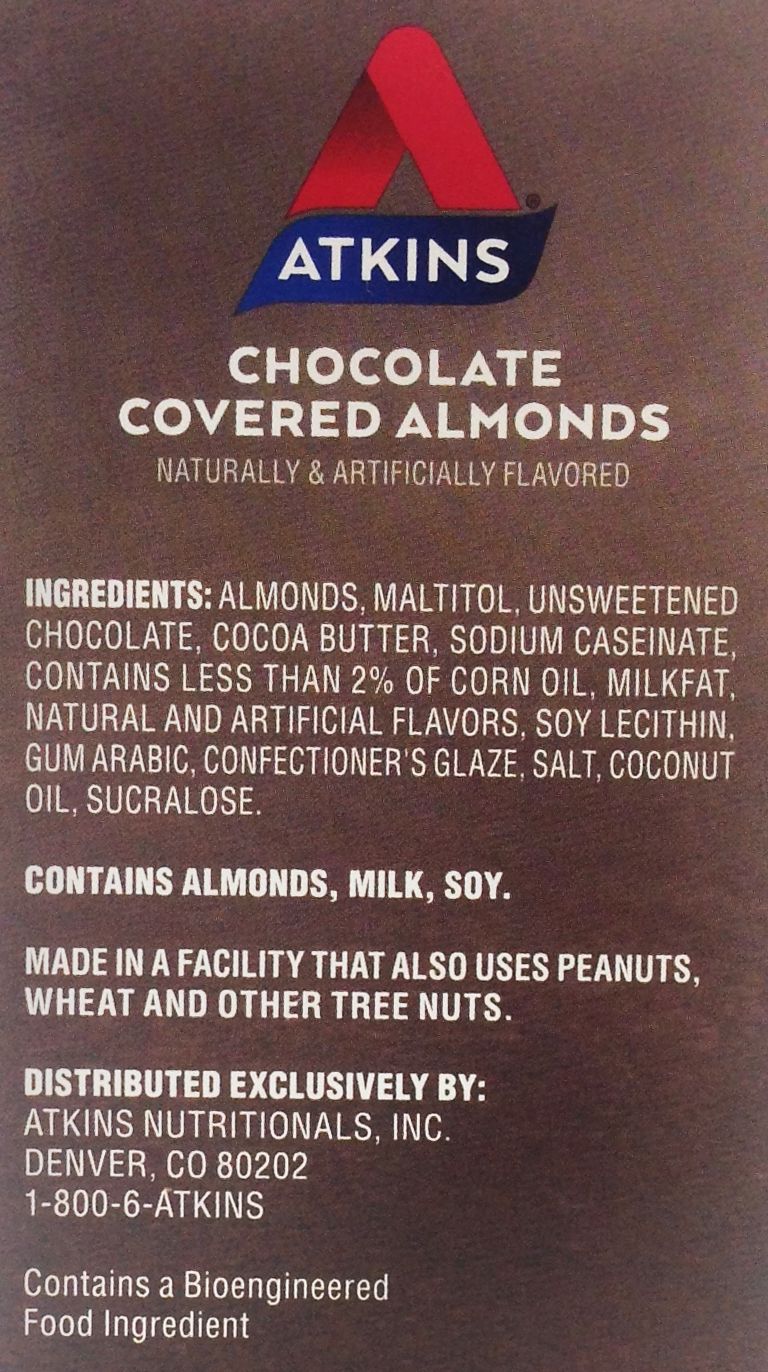 Atkins Nutritionals Endulge Chocolate Covered Almonds 5 packs