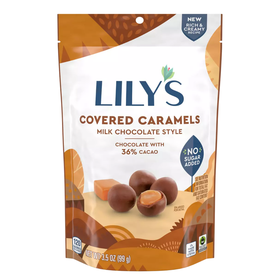Lily's Chocolate Covered Caramels, 3.5 oz - Milk Chocolate Style