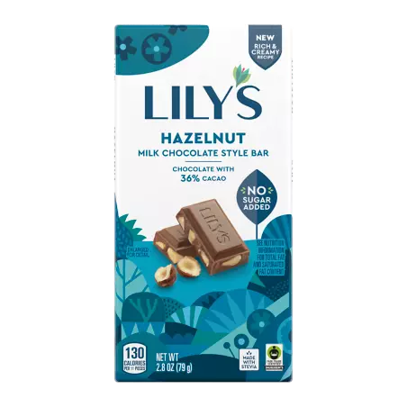 Lily's Milk Chocolate Style Bar - Hazelnut