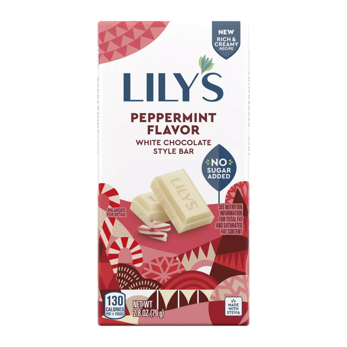 Lily's White Chocolate Style Bar - Peppermint