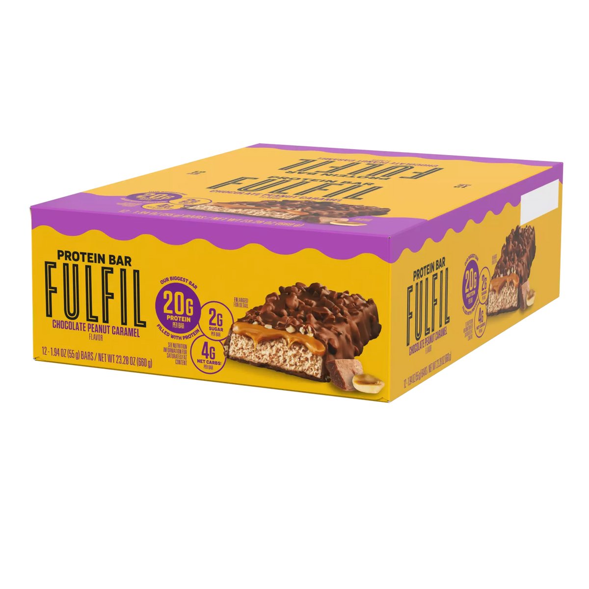 FULFIL Protein Bars, 1.94 oz - Chocolate Peanut Caramel