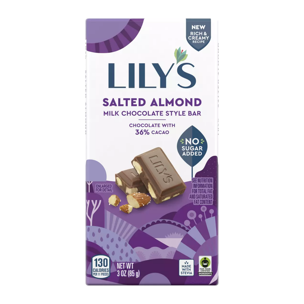 Lily's Milk Chocolate Style Bar - Salted Almond